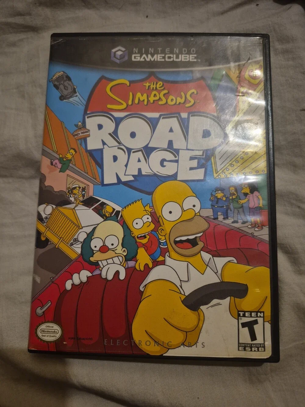 The Simpsons: Road Rage (GameCube, 2001) Comes With Game And Case NO MANUAL!
